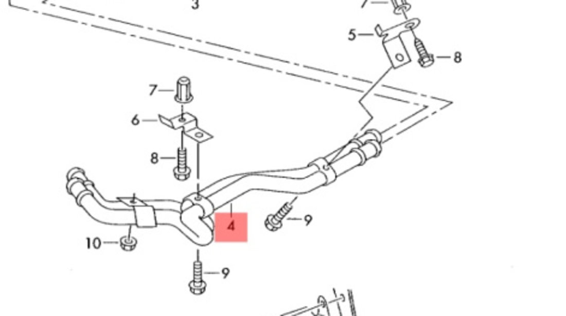 Conducta apa calorifer interior Volkswagen Transporter T5 (7H) Bus 2009 2.5 TDI OEM 7H0815097D