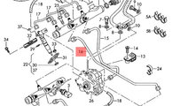 Conducta combustibil Audi A6 C6 (4F2) Sedan 2006 2...