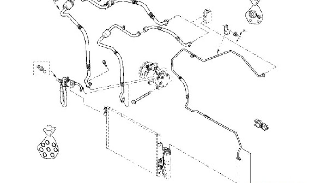 CONDUCTA CONDENSOR 1.6 16V E4 RENAULT 6001550358 <br>