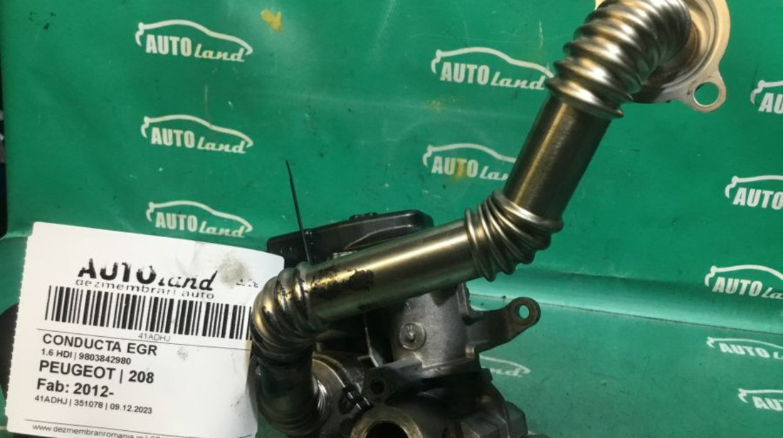 Conducta EGR 9803842980 1.6 HDI Peugeot 208 2012