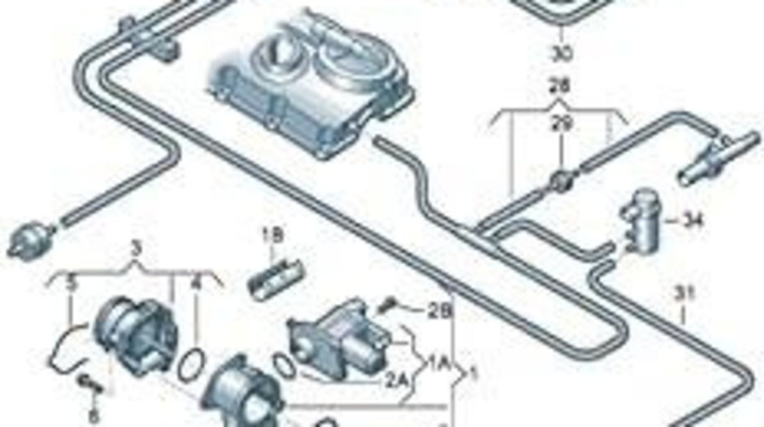 Conducta egr Audi A3 (2003-2012) [8P1] #1 03G131521R