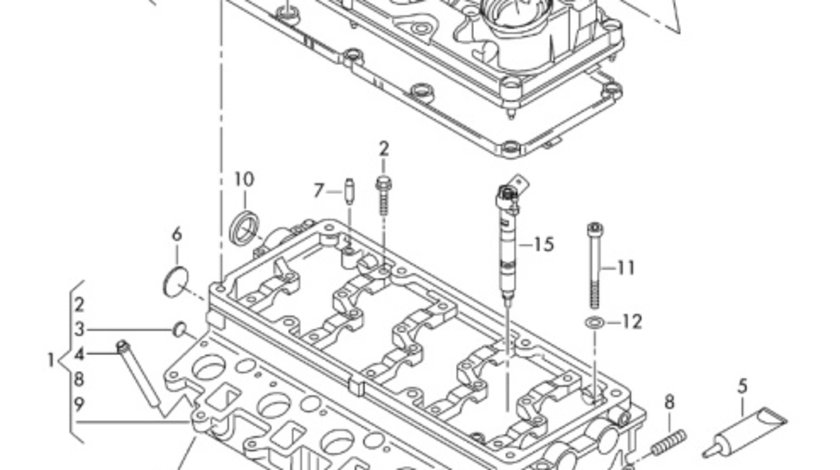 Conducta epurator gaze Volkswagen Amarok 2H 2015 2016 OEM 03L103493H