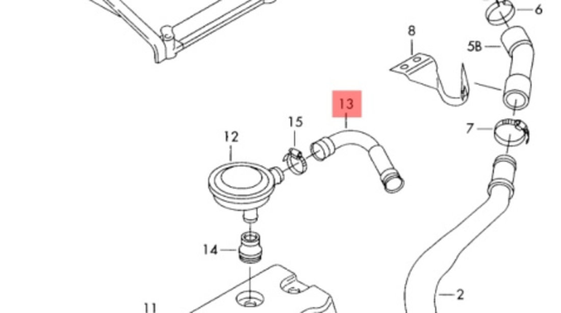 Conducta epurator Volkswagen Golf 4 Kombi ALH OEM 038103493P