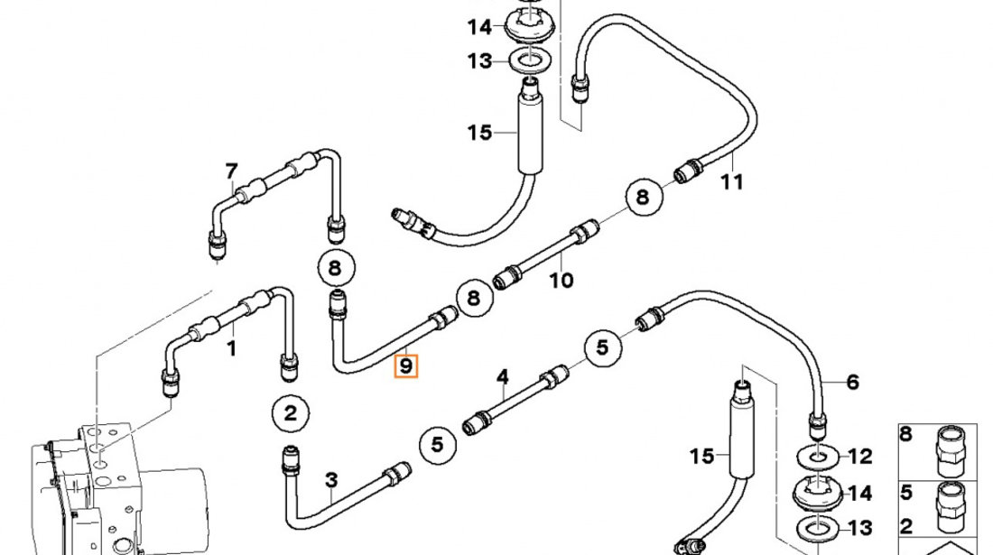 Conducta Frana Oe Bmw Seria 5 E60 2003-2010 M10-M10 34326772484