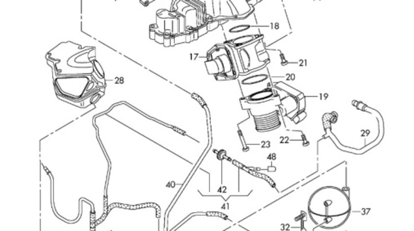 Conducta gaze Audi A4 B8 (8K) Avant 2011 2.0 TDI OEM 03L131521AH