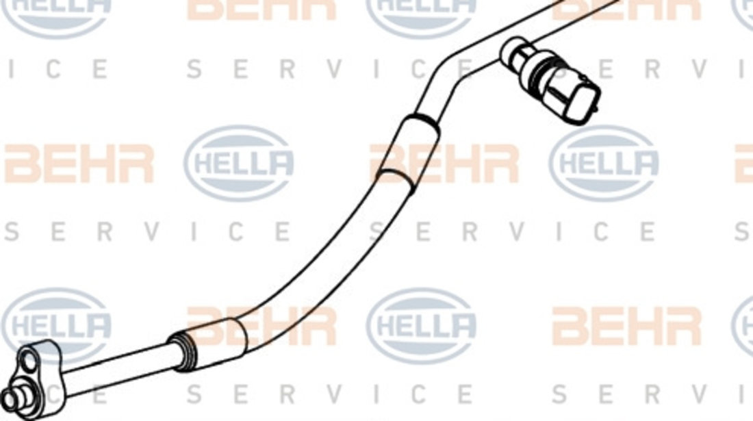 Conducta inalta presiune,aer conditionat (9GS351337091 HELLA) FORD