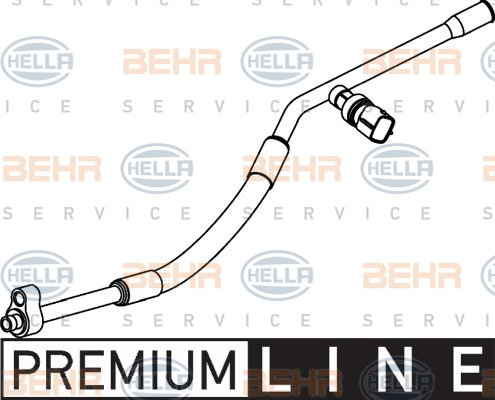 Conducta inalta presiune,aer conditionat (9GS351337091 HELLA) FORD