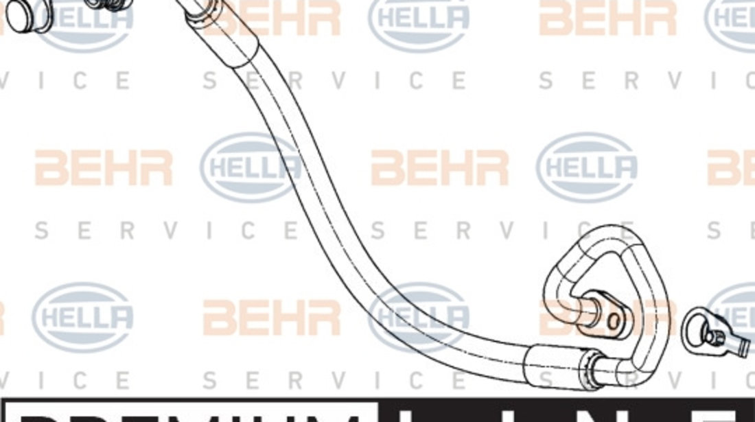 Conducta inalta presiune,aer conditionat (9GS351337771 HELLA) Citroen,PEUGEOT