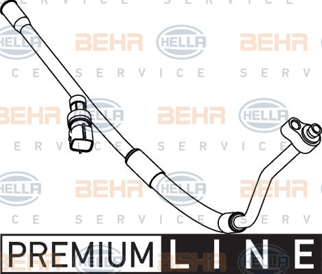 Conducta inalta presiune,aer conditionat (9GS351337111 HELLA) FORD,FORD AUSTRALIA