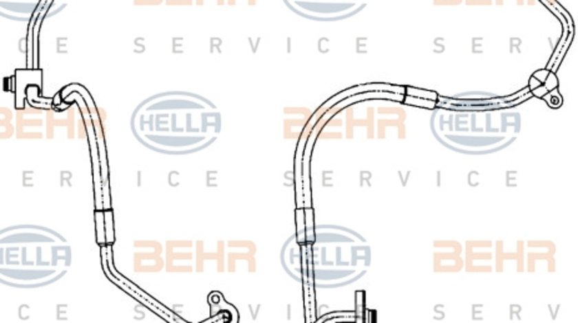 Conducta inalta presiune,aer conditionat (9GS351338461 HELLA) FORD