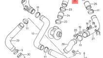 Conducta intercooler Ibiza 6K2 1.9 TDI ASV 2001 OE...