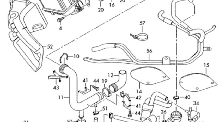 Conducta intercooler OEM 06A145894C