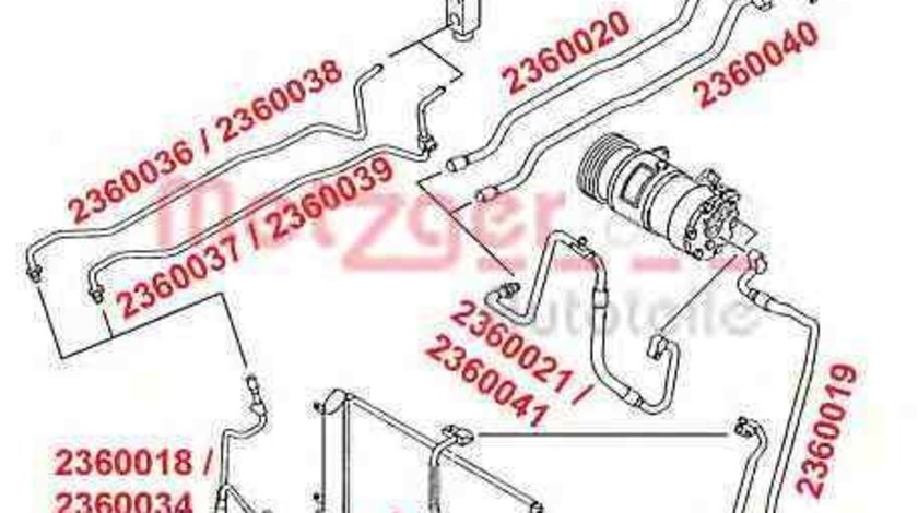Conducta presiune variabila,aer conditionat VW SHARAN (7M8, 7M9, 7M6) VAG 7M3 820 729H