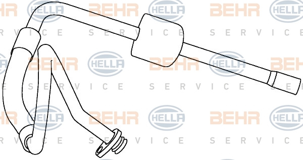 Conducta presiune variabila,aer conditionat (9GS351337721 HELLA) PEUGEOT