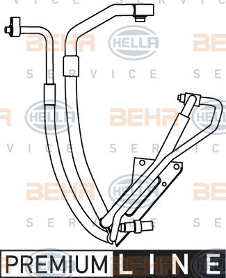 Conducta presiune variabila,aer conditionat (9GS351337591 HELLA) FORD,FORD AUSTRALIA