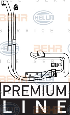 Conducta presiune variabila,aer conditionat (9GS351337651 HELLA) FORD