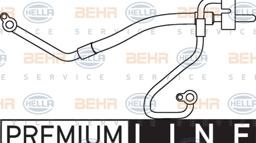 Conducta presiune variabila,aer conditionat (9GS351337171 HELLA) FORD