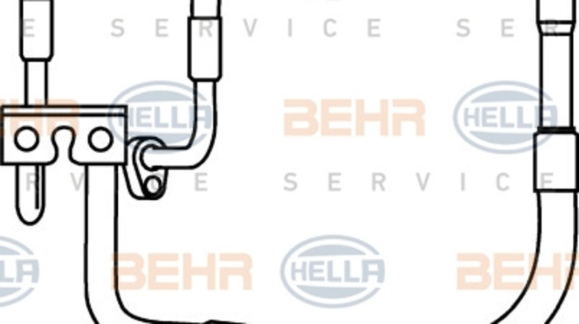 Conducta presiune variabila,aer conditionat (9GS351337271 HELLA) FORD