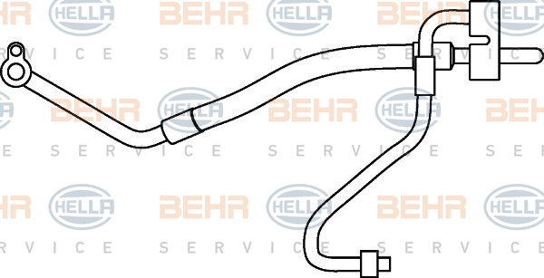 Conducta presiune variabila,aer conditionat (9GS351337161 HELLA) FORD