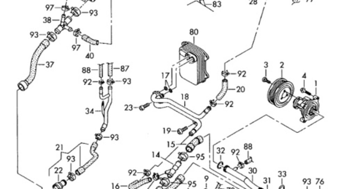 Conducta racire motor Volkswagen Golf 6 (5K1) Hatchback 2011 1.4 TSI OEM 03C121070L