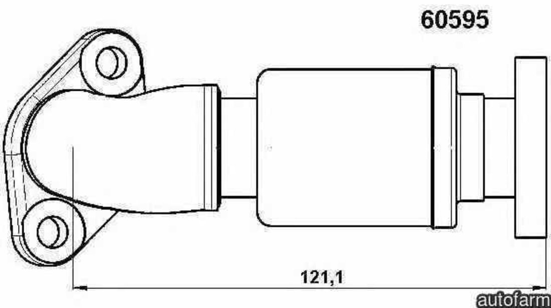 Conducta tubulara Supapa-AGR MERCEDES-BENZ VITO caroserie 638 WAHLER 60595D