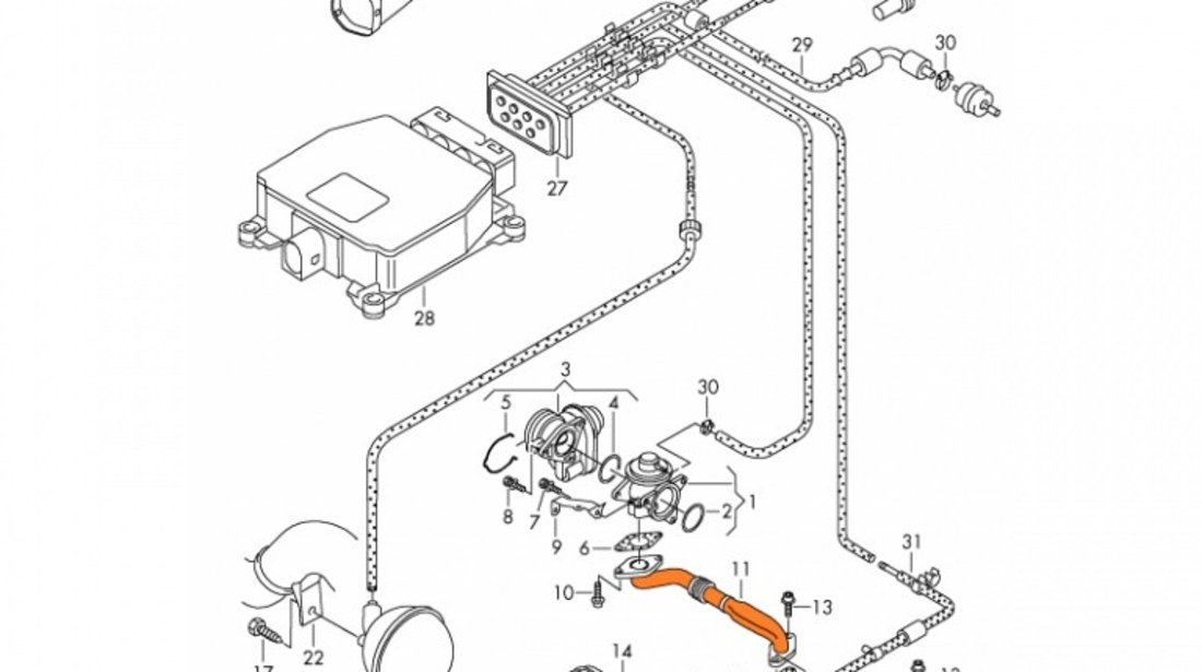 Conducta Tubulatura Supapa Agr Wahler Audi A3 8L 1996-2006 61384D