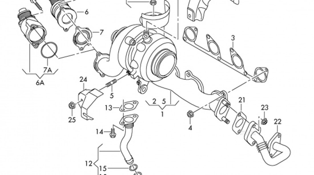 Conducta Tur Ulei Turbo Am Audi A3 8P 2003-2013 03L145771B