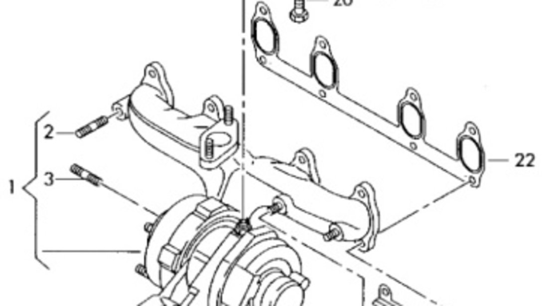 Conducta tur ulei turbo ​Audi A3 (8L) Coupe 2003 1.9 TDI OEM 038145771AH
