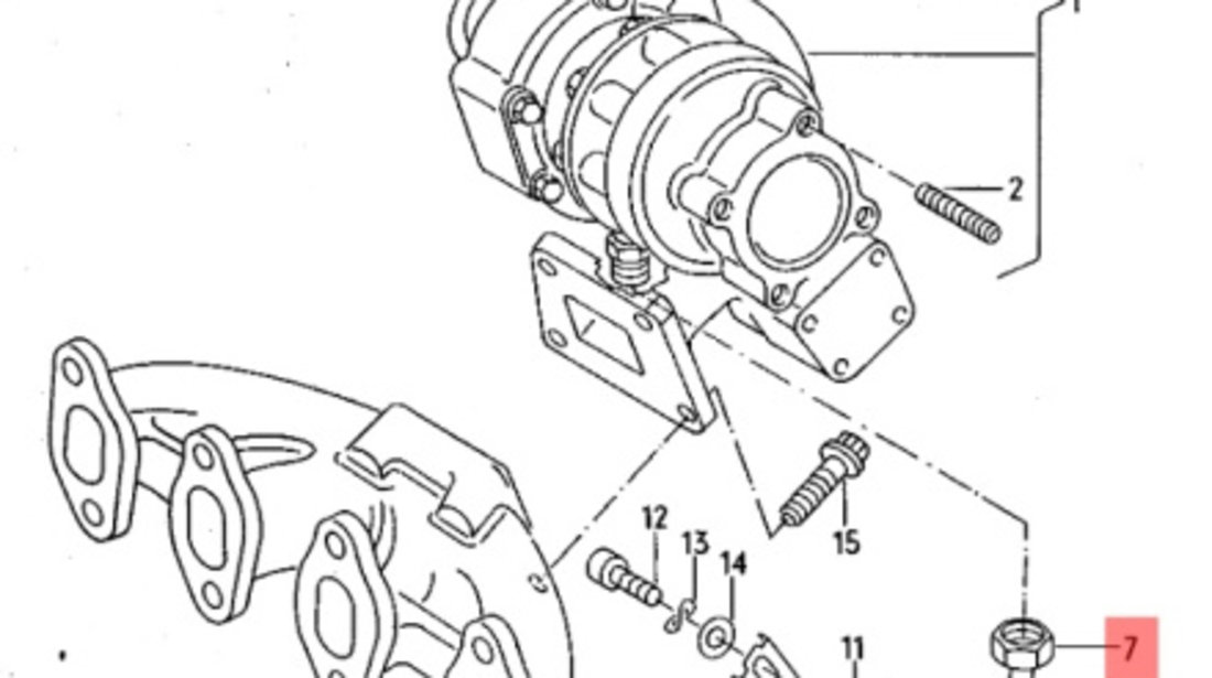 Conducta turbina Audi A4 1.9 TDI 028145736 OEM 028145736