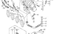 Conducta ulei turbo 038145771 Audi A4 B6 (8E2) Sed...