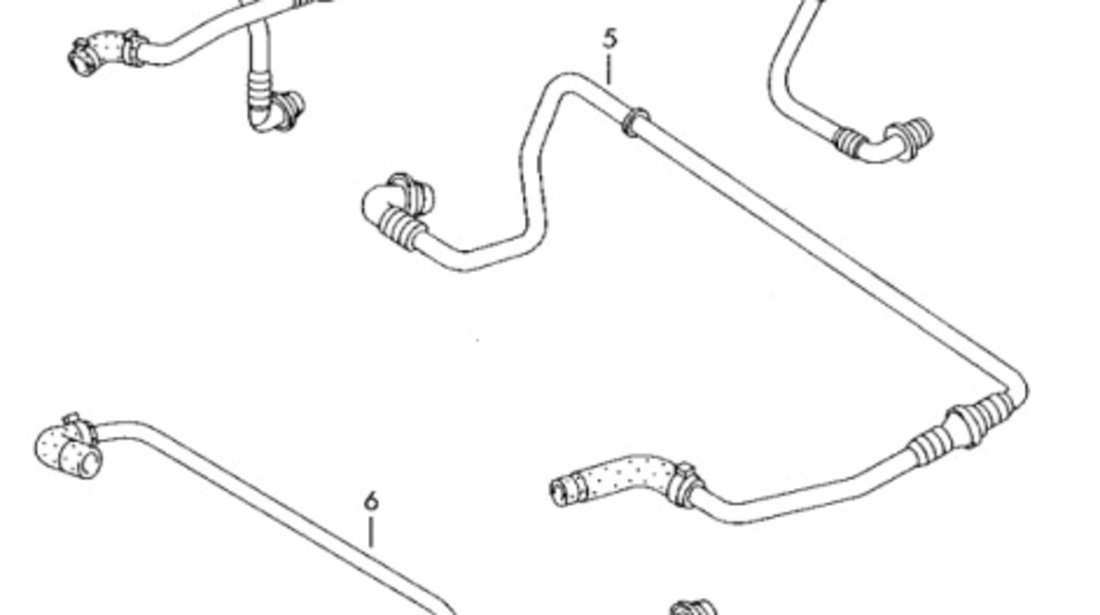 Conducta vacuum frana Seat Cordoba (6L2) Berlina 2003 1.9 SDI OEM 6Q1612041AG