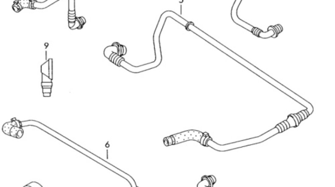 Conducta vacuum SEAT IBIZA IV (6L1) [ 2002 - 2009 ] 16V (AUB, BBZ) 74KW|100HP OEM 6Q1612041CQ 6Q1 612 041 CQ