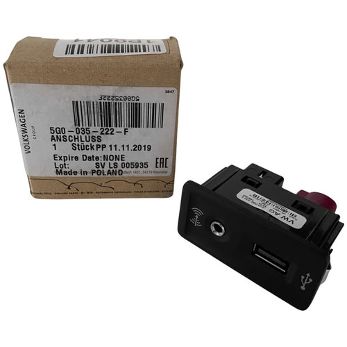 Conector Auxiliar Usb / Jack Oe Seat Leon 5F1 2012→ 5G0035222F
