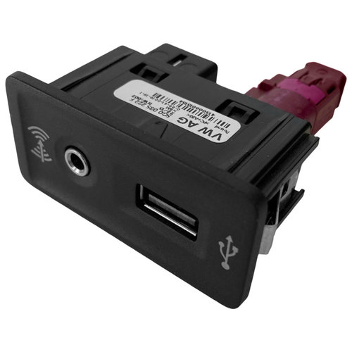 Conector Auxiliar Usb / Jack Oe Volkswagen Golf 7 2012→ 5G0035222F