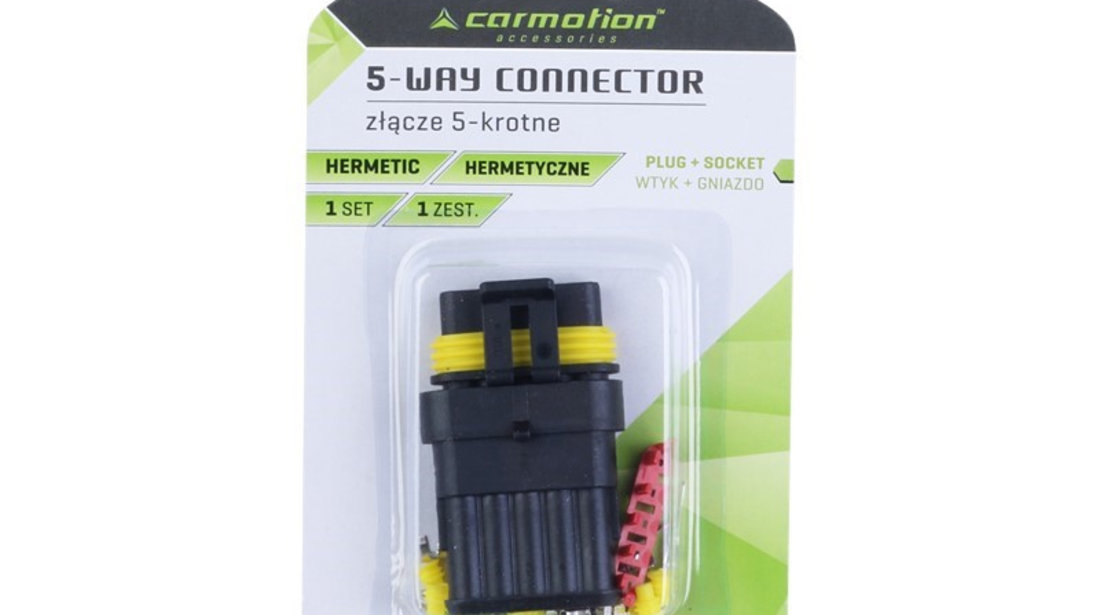 Conector Ermetic Cu 5 Cai, Mufa + Priza Carmotion 86290