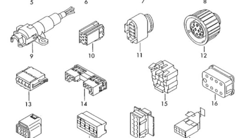 Conector instalatie electrica Audi A4 B7 (8E) Sedan 2008 2.0 TDI OEM 8L0971883