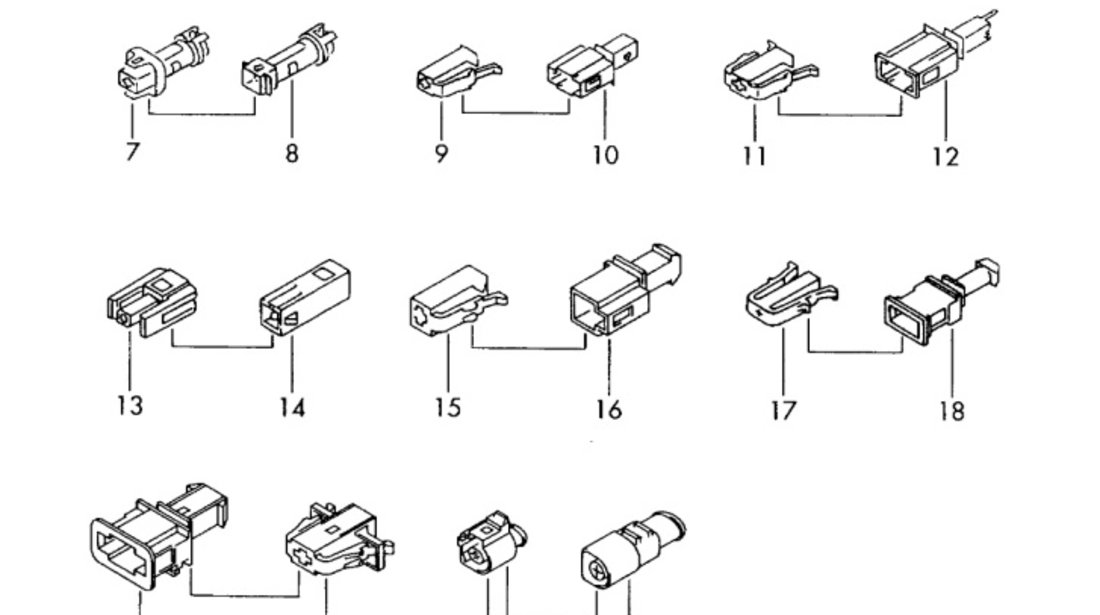 Conector instalatie electrica cu 1 pin Volkswagen Golf 4 (1J1) Hatchback 2003 1.9 TDI OEM 357972771