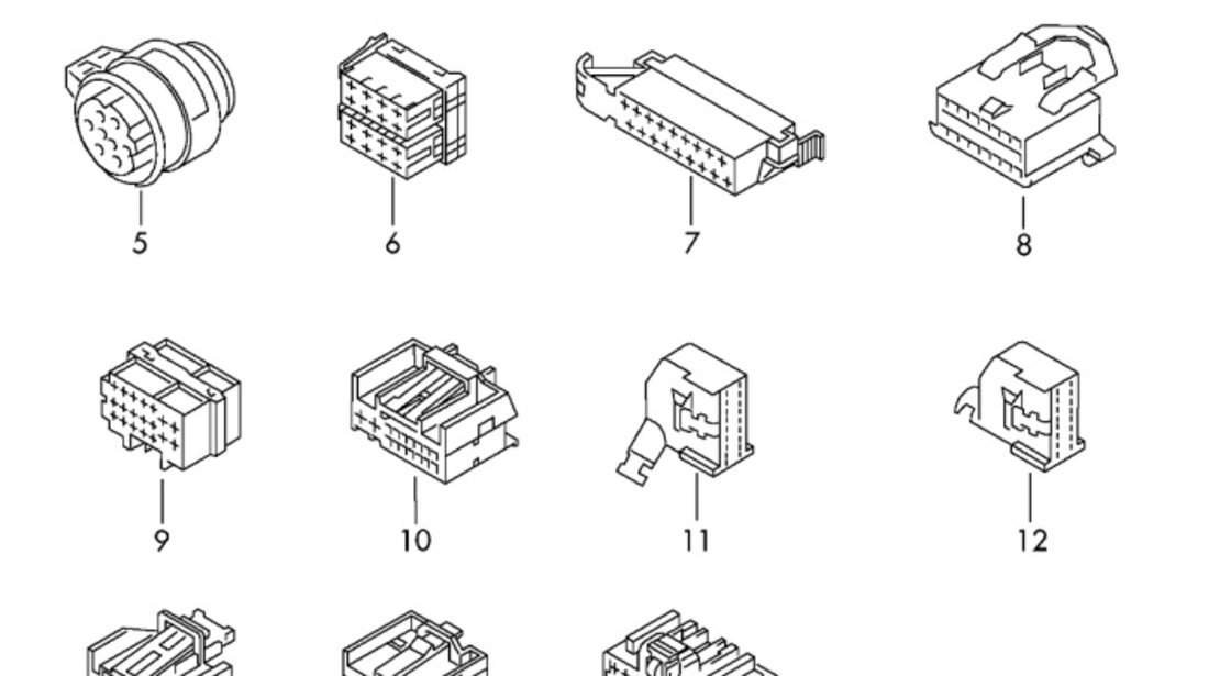 Conector instalatie electrica cu 16 pini OEM 1K0972961