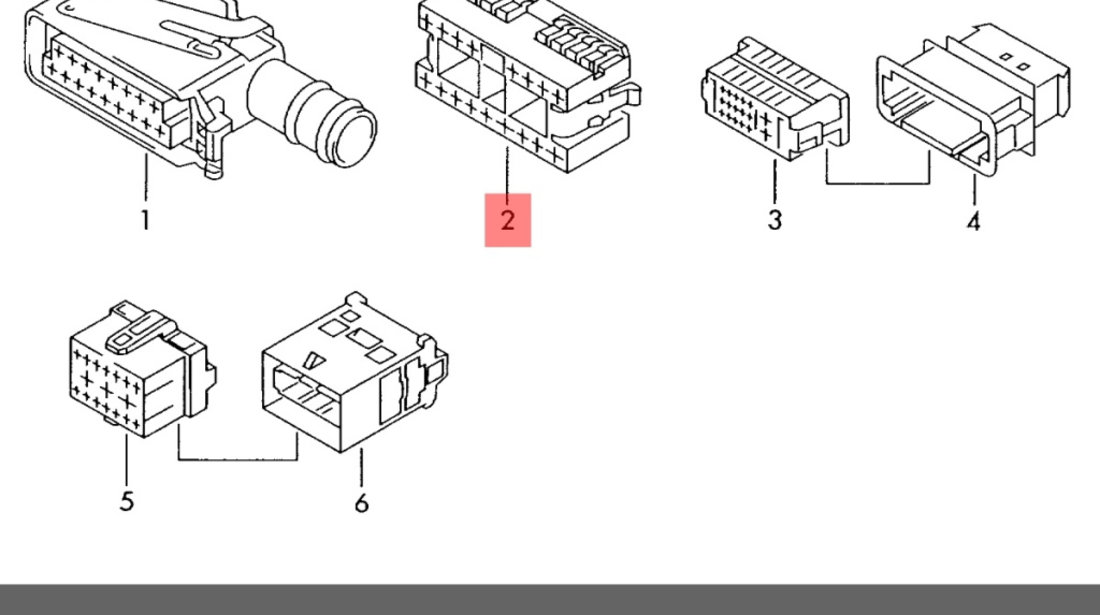 Conector instalatie electrica cu 17 pini Skoda Superb (3U4) Berlina 2005 1.9 TDI SKODA SUPERB (3U4) [ 2001 - 2008 ] OEM 1J0972999