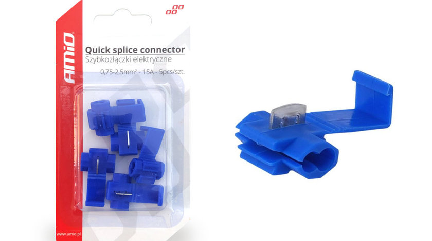 Conector Quick Connect 0,75-2,5mm2 15a 5buc Blister Amio 02341