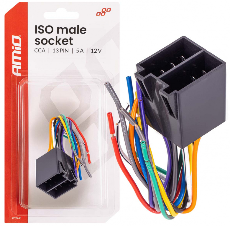 Conector Radio Tata Android ISO CCA 13 Pini Amio 5A 12V 04445