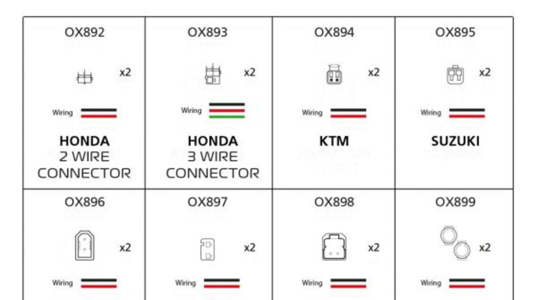 Conector Semnalizare Moto Fata / Spate Oxford OX886