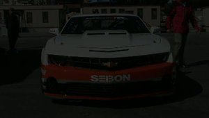 Conrad Grunewald in drift cu noul sau Camaro