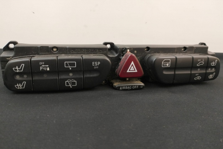 Consola butoane Airbag oprit / comutator scaun încălzit / avarii Mercedes-Benz C-Class W203 [2000 - 2004]