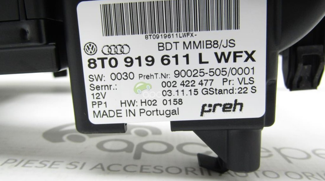 Consola butoane Audi A5 8T / A4 B8 8K / Q5 8R - Cod: 8T0919611L
