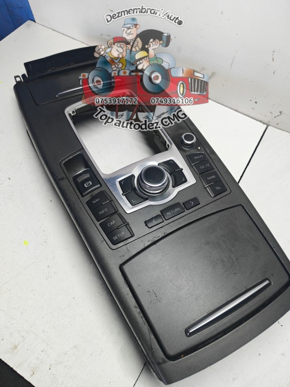 Consola centrala Audi A6 C6 butoane navigatie MMI Europa scrumiera