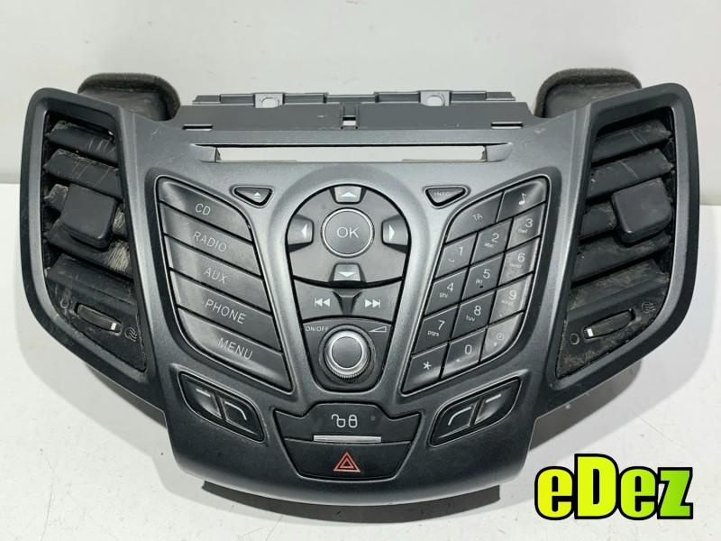 Consola centrala comanda radio cu grile ventilatie Ford Fiesta 7 facelift (2013-2017) [MK7] 8A61-18A802-BKW