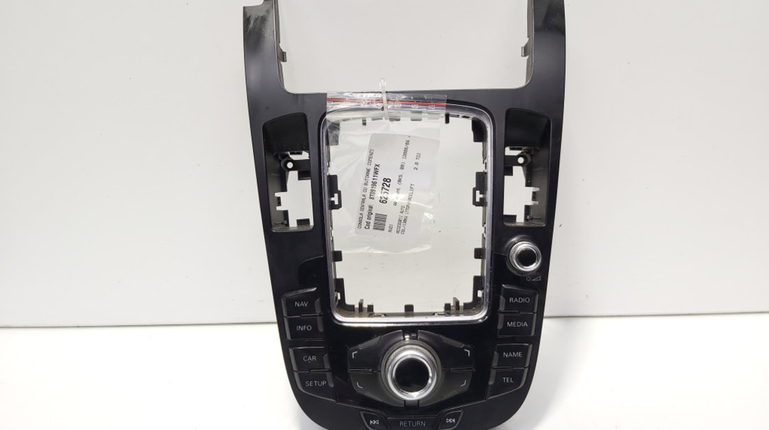 Consola centrala cu butoane comenzi, cod 8T0919611WFX, Audi Q5 (8RB) (idi:625728)