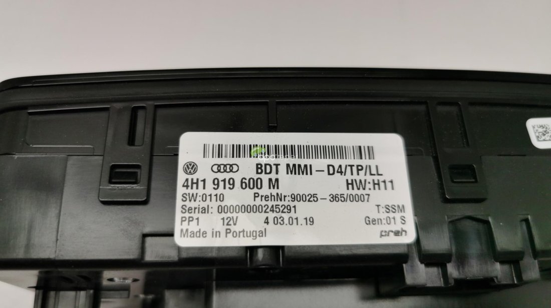 Consola MMI cu touchpad Audi A8 4H (2011 - 2017) - Cod: 4H1919600M