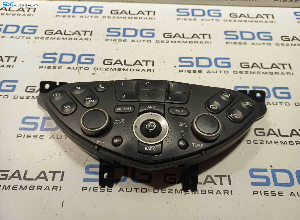 Consola Multimedia Panou Buton Butoane Joystick Comanda Control Radio Navigatie Nissan Primera 2002 - 2007 Cod 28395-AV611 40364110 [L0885]